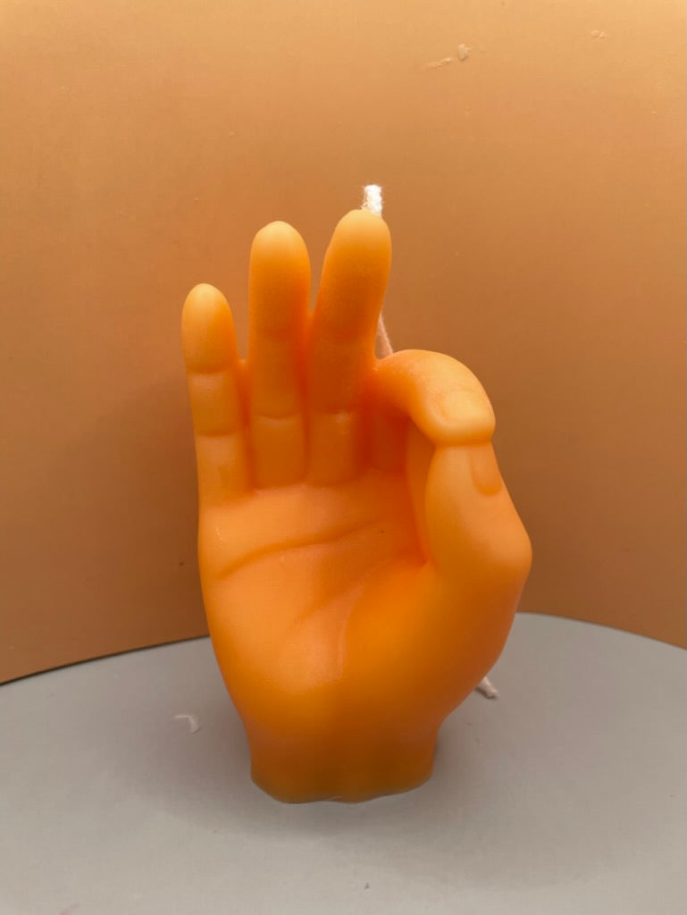 Orange OK Hand