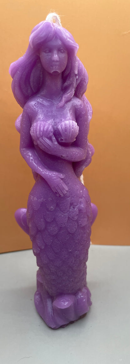 purple front view of mermaid