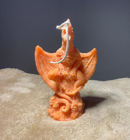 Orange Fire Breathing Dragon